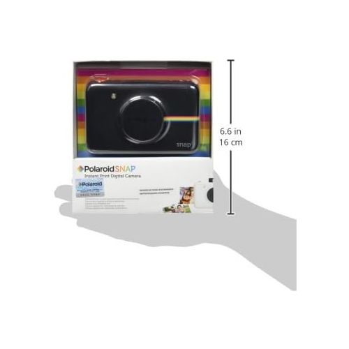 폴라로이드 Polaroid Snap Instant Digital Camera (Black) with ZINK Zero Ink Printing Technology