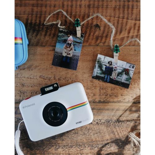 폴라로이드 Polaroid Snap Touch Portable Instant Print Digital Camera with LCD Touchscreen Display (White)