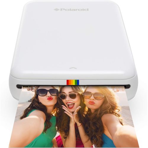 폴라로이드 Polaroid ZIP Wireless Mobile Photo Mini Printer (White) Compatible w/ iOS & Android, NFC & Bluetooth Devices