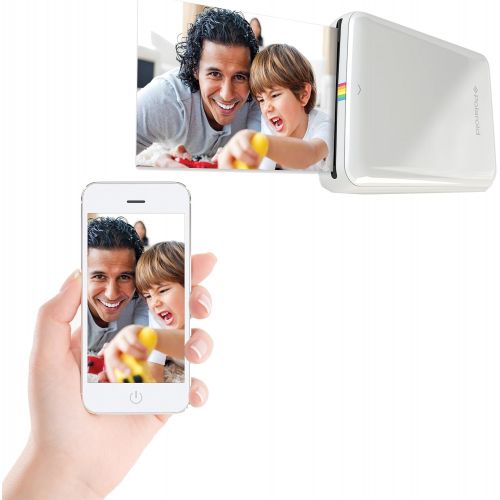 폴라로이드 Polaroid ZIP Wireless Mobile Photo Mini Printer (White) Compatible w/ iOS & Android, NFC & Bluetooth Devices