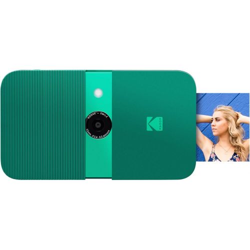  Zink Kodak Smile Instant Print Digital Camera (Green) Photo Frames Bundle with Soft Case