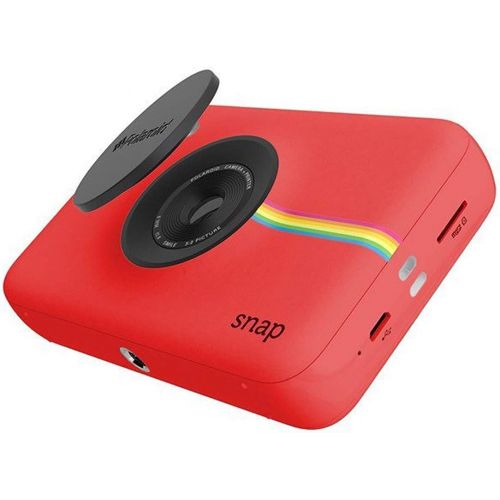  Zink Polaroid Snap Instant Digital Camera (Red) with ZINK Zero Ink Printing Technology