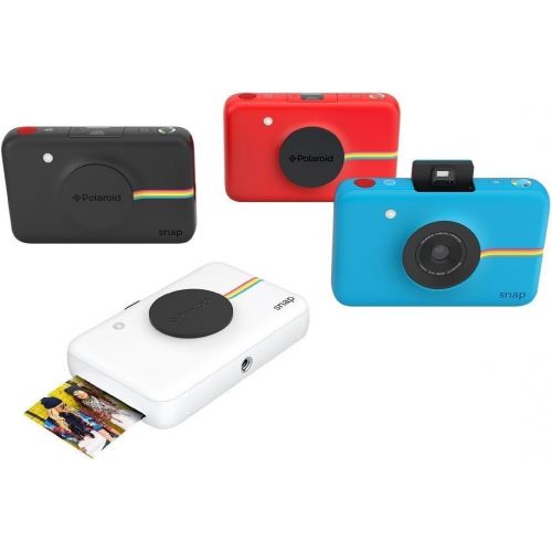  Zink Polaroid Snap Instant Digital Camera (Red) with ZINK Zero Ink Printing Technology