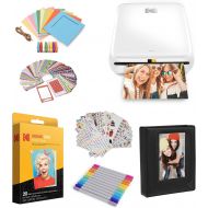 [아마존베스트]Zink Kodak Step Printer | Wireless Mobile Photo Printer Zero Ink Technology & Kodak App for iOS & Android (White) Gift Bundle