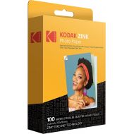 [아마존베스트]Kodak 2x3 Premium Zink Photo Paper (100 Sheets) Compatible with Kodak PRINTOMATIC, Kodak Smile and Step Cameras and Printers