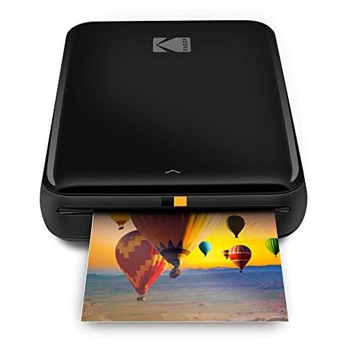  Kodak Step Wireless Photo Printer 2x3 Sticky-Back ZINK Paper for Bluetooth or NFC Devices (Black) Sticker Edition