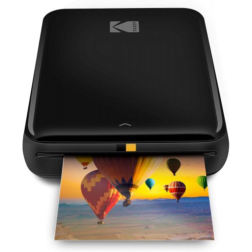  Kodak Step Wireless Photo Printer 2x3 Sticky-Back ZINK Paper for Bluetooth or NFC Devices (Black) Sticker Edition