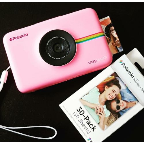 폴라로이드 Polaroid Snap Touch Portable Instant Print Digital Camera with LCD Touchscreen Display (Pink)