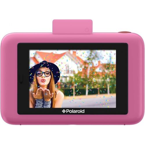 폴라로이드 Polaroid Snap Touch Portable Instant Print Digital Camera with LCD Touchscreen Display (Pink)