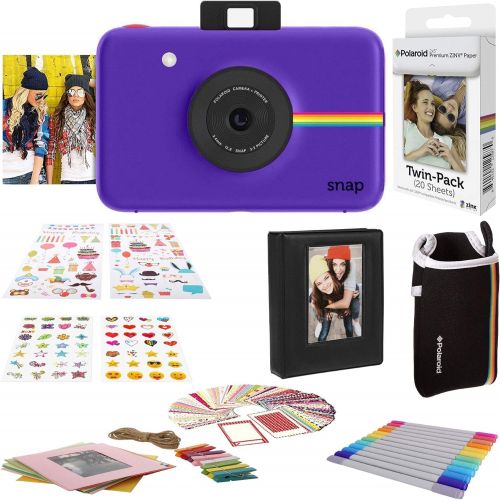 폴라로이드 Polaroid Snap Instant Digital Camera (Red) with Zink Zero Ink Printing Technology