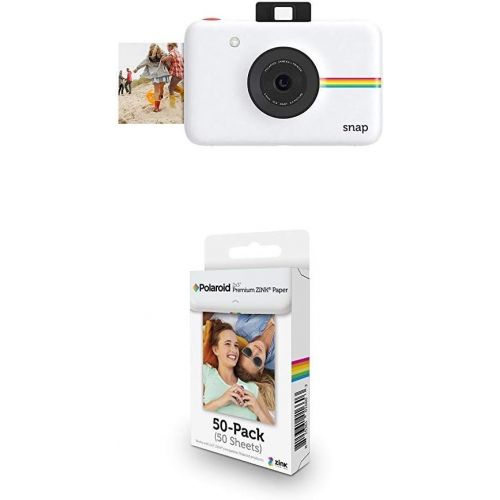 폴라로이드 Polaroid Snap Instant Digital Camera (Purple) with Zink Zero Ink Printing Technology