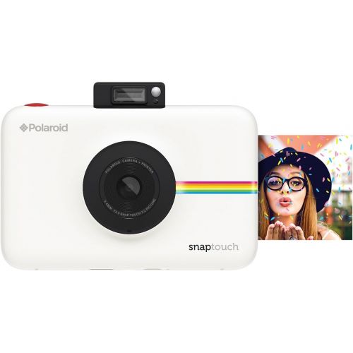 폴라로이드 Polaroid Snap Touch Portable Instant Print Digital Camera with LCD Touchscreen Display (White)