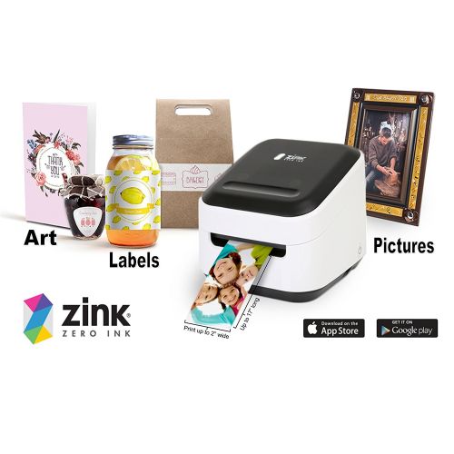  Zink ZINK Phone Photo & Labels Wireless Printer. Wi-Fi Enabled. Print Directly from IOS & Android Smart Phones, Tablets. Includes FREE Arts & Crafts App.