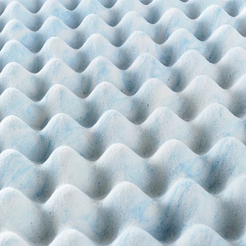  Zinus 3 Inch Swirl Gel Memory Foam Air Flow Topper, King