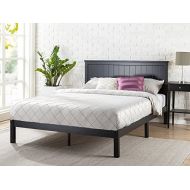 Zinus Santiago Wood Cottage Style Platform Bed with Headboard / No Box Spring Needed / Wood Slat Support, Queen