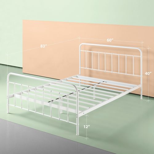  Zinus Florence Metal Platform Bed Frame / Mattress Foundation / No Box Spring Needed, Queen: Home & Kitchen