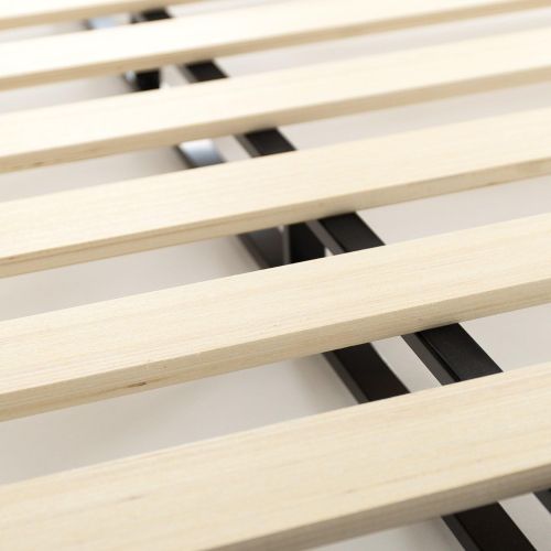  Zinus Walter 4 Inch Low Profile Metal Box Spring with Wood Slats, Queen