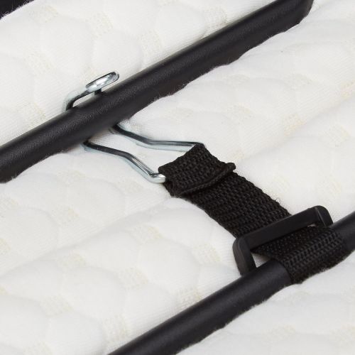  Zinus Roll Away Folding Guest Bed Frame with 4 Inch Comfort Foam Mattress, Standard Twin