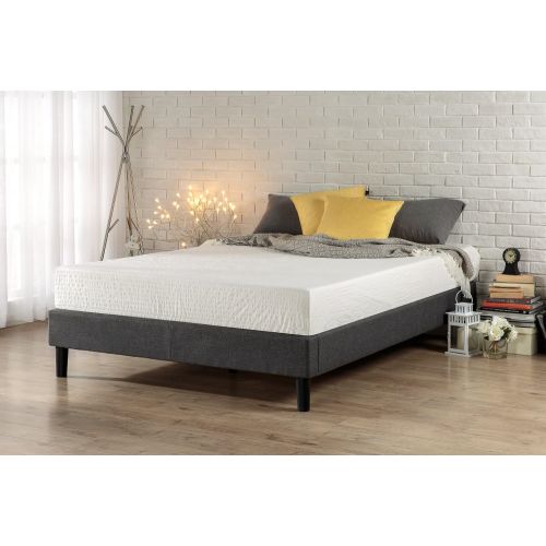  Zinus Curtis Essential Upholstered Platform Bed Frame, Queen