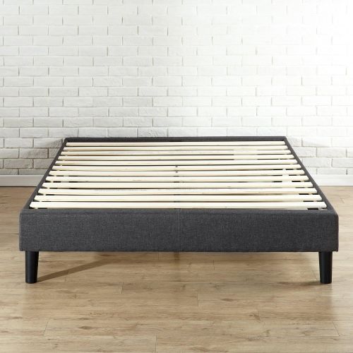  Zinus Curtis Essential Upholstered Platform Bed Frame, Queen