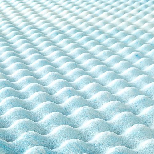  Zinus 1.5 Inch Swirl Gel Memory Foam Air Flow Topper, Twin