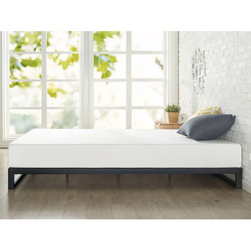  Zinus Trisha 7 Inch Heavy Duty Low Profile Platforma Bed Frame / Mattress Foundation / Box Spring Optional / Wood Slat Support, Queen