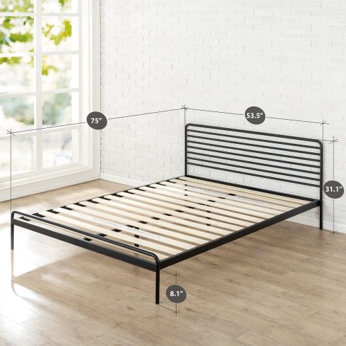  Zinus Tom Metal Platform Bed Frame / Mattress Foundation / No Box Spring Needed / Wood Slat Support / Design Award Winner, Full