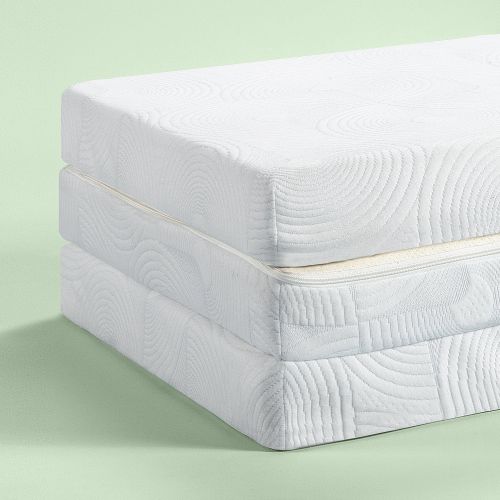  Zinus Gel Memory Foam 3 Inch Tri-Fold Comfort Portable Folding Floor Mat, Narrow Twin