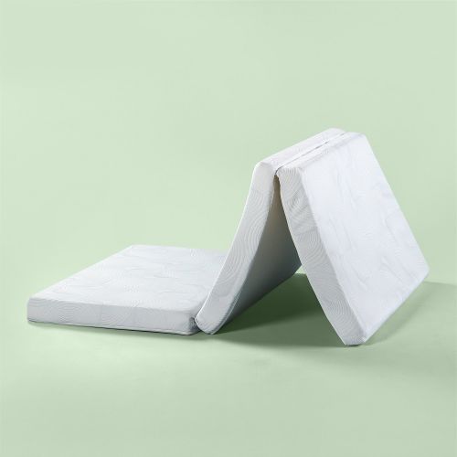  Zinus Gel Memory Foam 3 Inch Tri-Fold Comfort Portable Folding Floor Mat, Twin