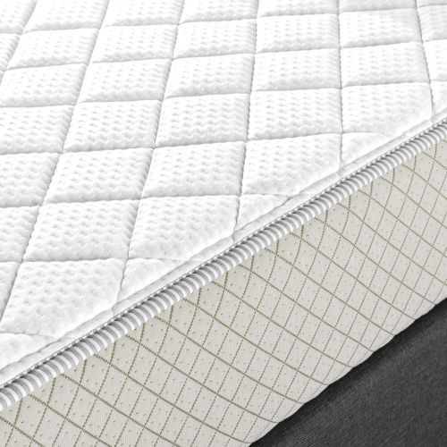  Zinus Foam and Fiber Quilted Mattress Pad for up to 8 Inch Mattress profiles, Mattress Topper Rejuvenator, Twin