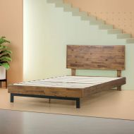 Zinus Tricia Platform Bed / Mattress Foundation / Box Spring Replacement / Brown, Full