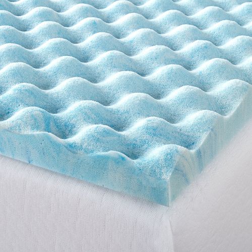  Zinus 1.5 Inch Swirl Gel Memory Foam Air Flow Topper, Full