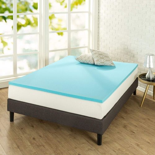  Zinus 1.5 Inch Gel Memory Foam, Twin Mattress Topper, (Renewed)