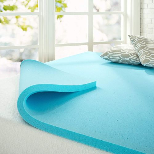  Zinus 1.5 Inch Gel Memory Foam, Twin Mattress Topper, (Renewed)