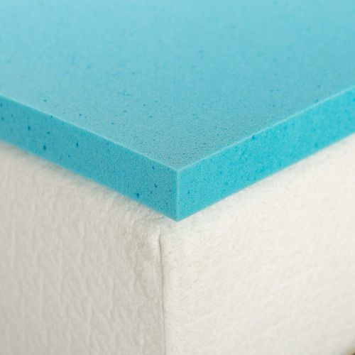  Zinus 1.5 Inch Gel Memory Foam, Twin Mattress Topper, (Renewed)