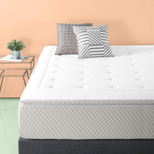  Zinus 2.5 Inch Green Tea Memory Foam Quilted Mattress Pad for Mattresses 12 Inches and under, Mattress Topper Rejuvenator, Twin