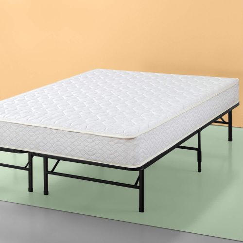  Zinus Set,Twin 8 Inch Spring Mattress and Demetric SmartBase Platform Bed Frame / Mattress Foundation