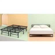 Zinus Set,Full 10 Inch Green Tea Memory Foam Mattress and Shawn SmartBase Platform Bed Frame / Mattress Foundation