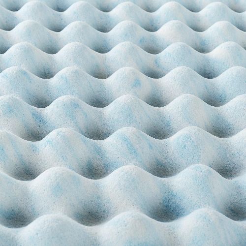  Zinus 2 Inch Swirl Gel Memory Foam Air Flow Topper, Full