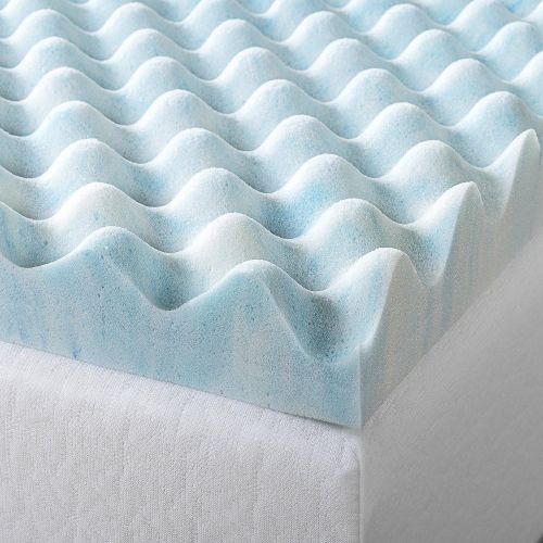  Zinus 2 Inch Swirl Gel Memory Foam Air Flow Topper, Full