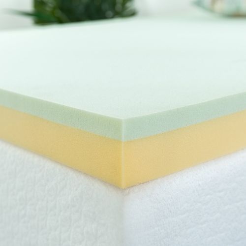  Zinus 3 Inch Green Tea Memory Foam Mattress Topper, King