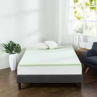 Zinus 1.5 Inch Green Tea Memory Foam Mattress Topper, Twin