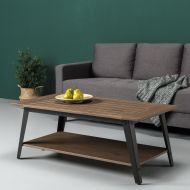 Zinus Woodrow Wood and Metal Coffee Table