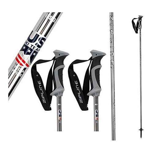  Zipline Ski Poles Carbon Composite Graphite Lollipop- U.S. Ski Team Official Supplier