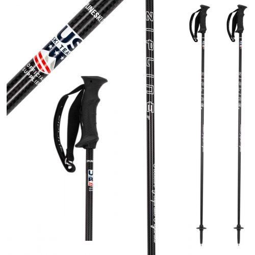  Zipline Ski Poles Carbon Composite Graphite Lollipop- U.S. Ski Team Official Supplier