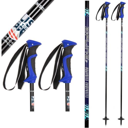  Zipline Ski Poles Carbon Composite Graphite Lollipop- U.S. Ski Team Official Supplier