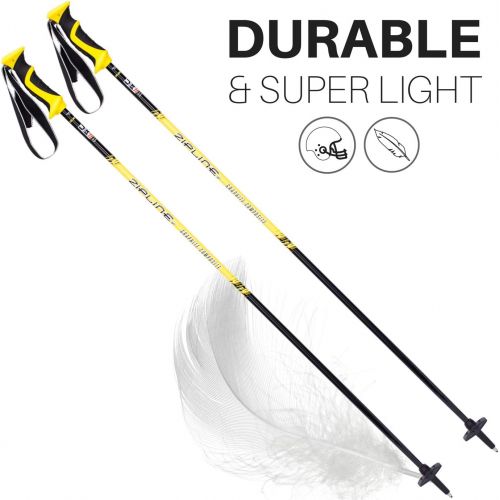  Zipline Ski Poles Carbon Composite Graphite Lollipop- U.S. Ski Team Official Supplier