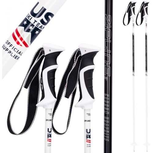  Zipline Ski Poles Carbon Composite Graphite Lollipop- U.S. Ski Team Official Supplier