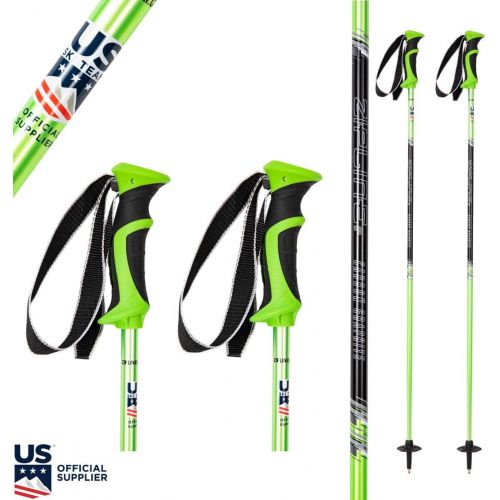  Zipline Ski Poles Carbon Composite Graphite Lollipop- U.S. Ski Team Official Supplier