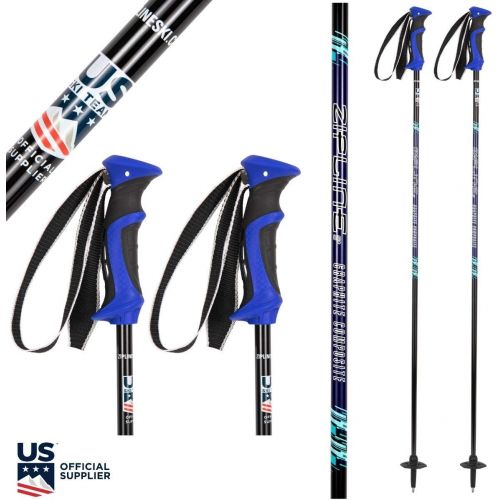  Zipline Ski Poles Carbon Composite Graphite Lollipop- U.S. Ski Team Official Supplier